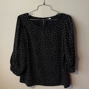 LC Lauren Conrad Bow Flared Sleeve Top - Women's Medium